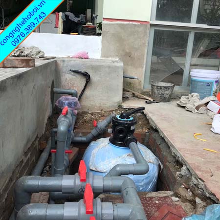 Lắp đặt hệ thống lọc nước bể bơi gia đình