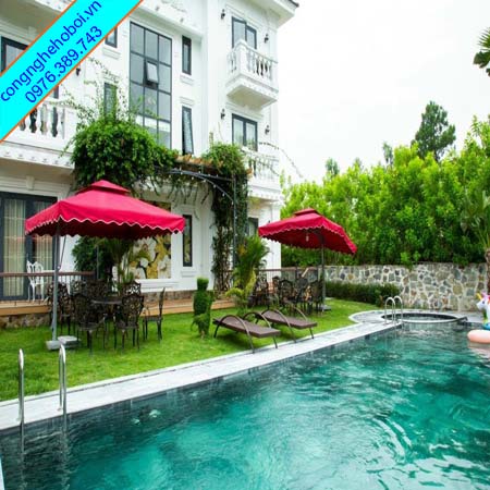Lọc Nước Bể Bơi Biệt Thự Ở Vĩnh Phúc