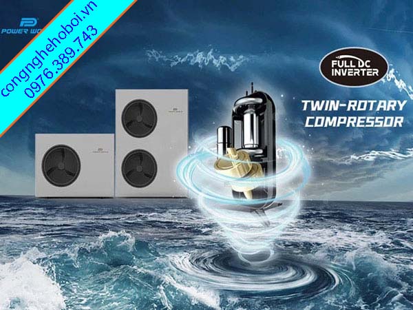 Máy Cấp Nhiệt Bể Bơi Heat Pump Full Inverter