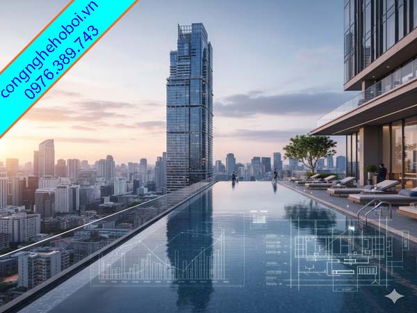 Chi Phí Xây Bể Bơi Sân Thượng