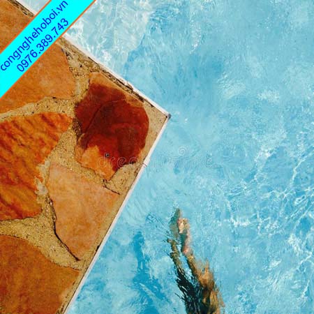 Nước bể bơi sạch rêu