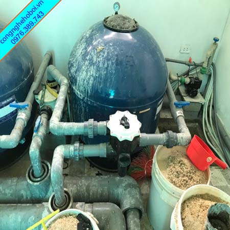 Sửa bình lọc nước hồ bơi